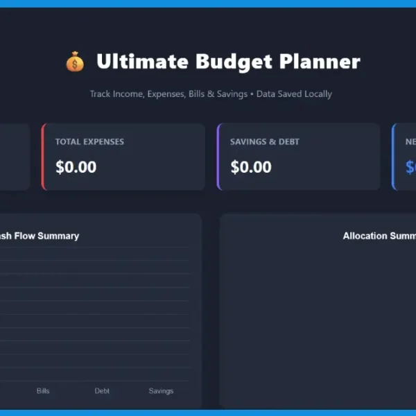 ultimate budget planner